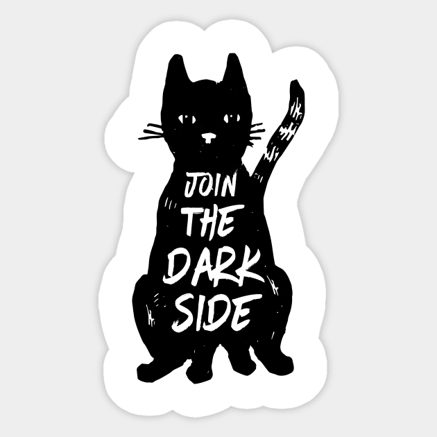 Black Cat Sticker by luckybengal